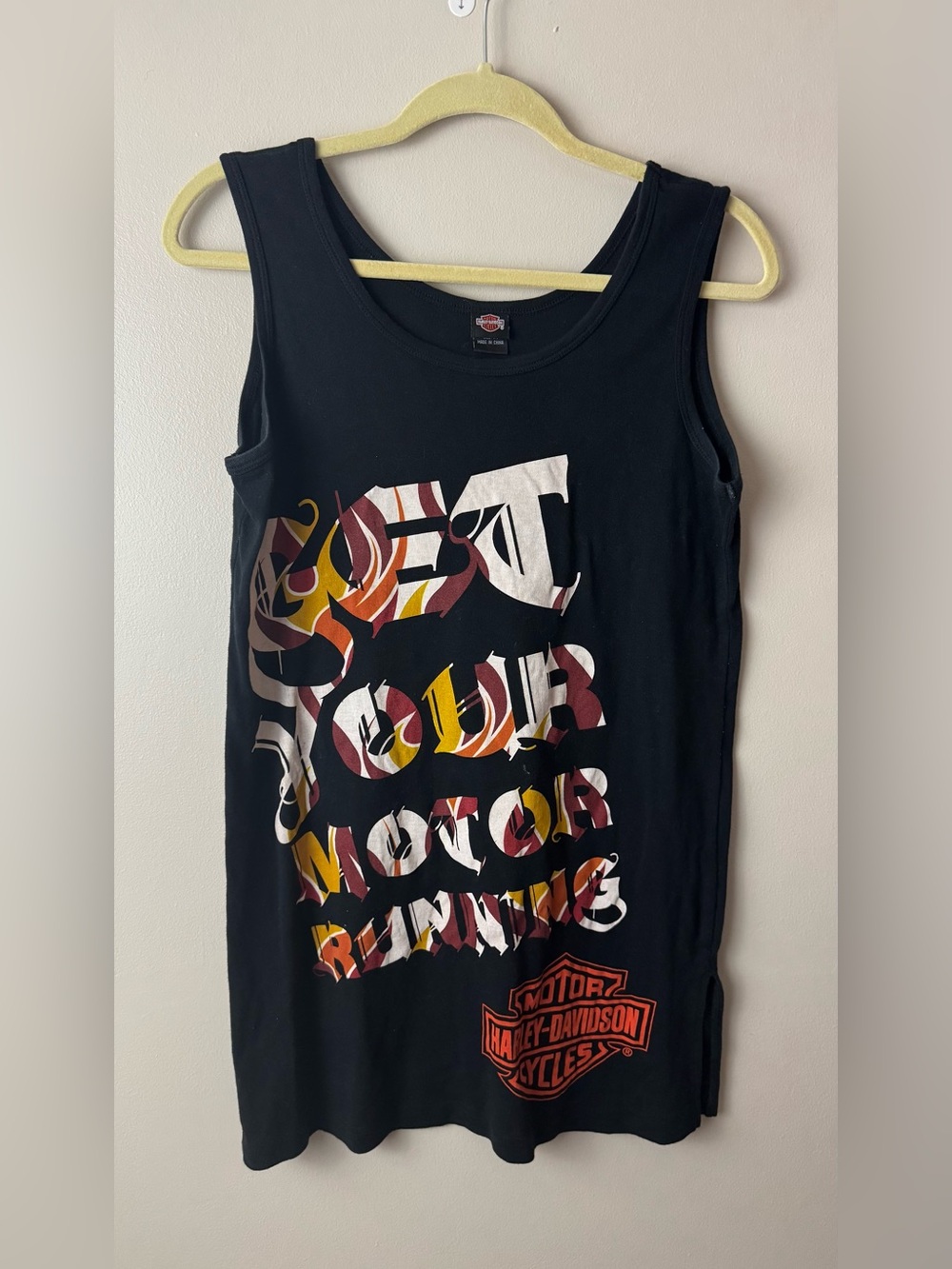 Women’s Harley Davidson Motorcycle Graphic Tank Top Medium